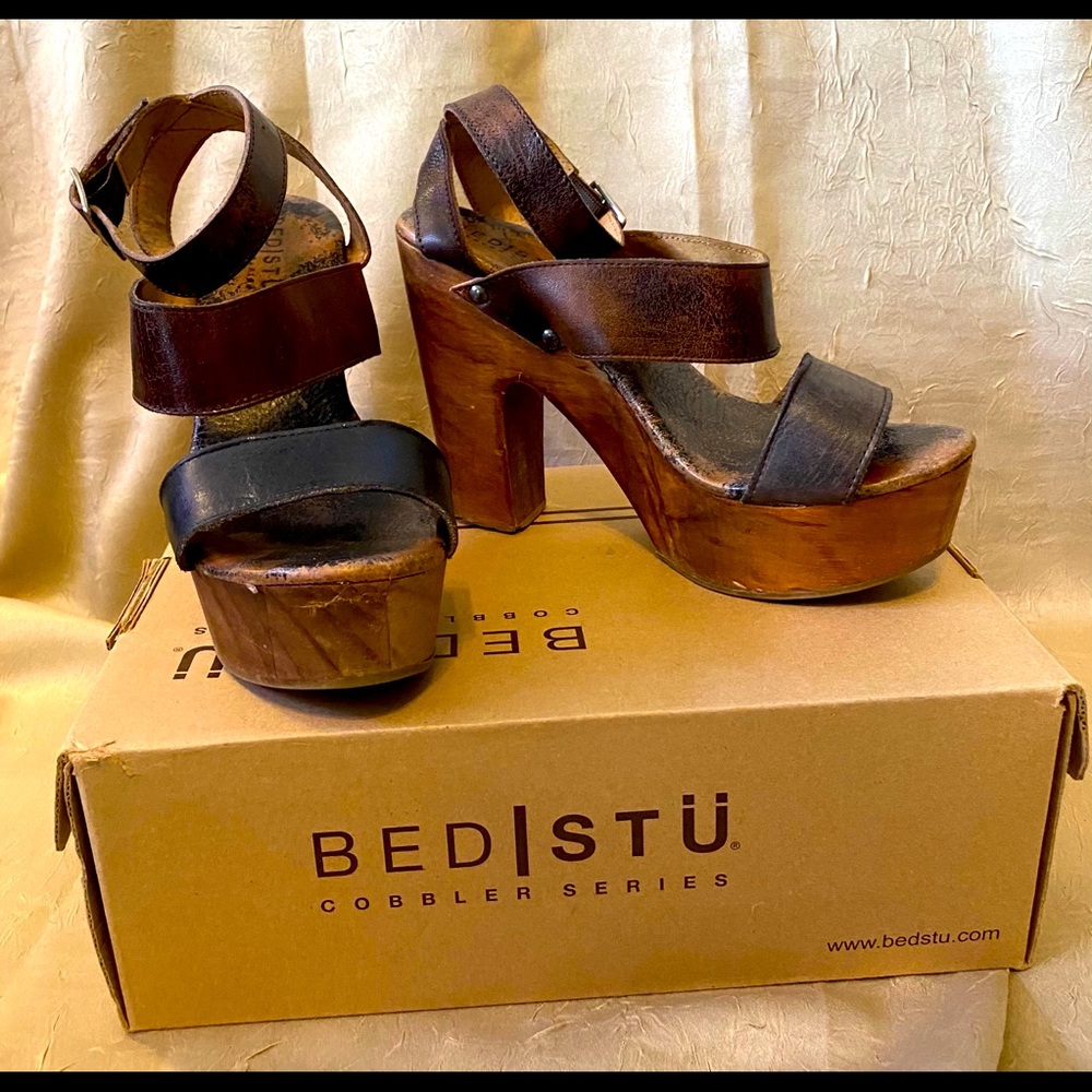 Bed|Stu Women's Brown Leather Sandals